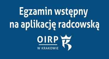 Lokalizacje egzaminu wstępnego na aplikację radcowską 26.09.2026