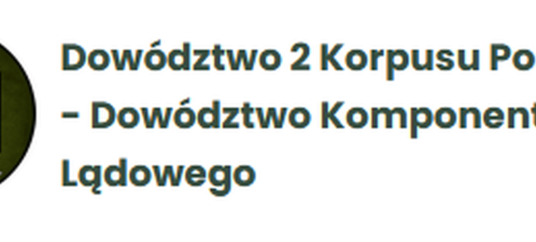 Dowództwo 2 Korpusu Polskiego zatrudni radcę prawnego