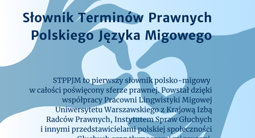 Słownik Terminów Prawnych Polskiego Języka Migowego!