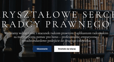 Rozpoczęcie głosowania w XVII edycji konkursu "Kryształowe Serce Radcy Prawnego"