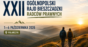 XXII Ogólnopolski Rajd Bieszczadzki Radców Prawnych Polańczyk, 1–4.10.2026