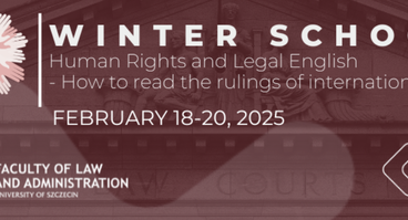 Invitation to Winter School 2025: Human Rights and Legal English - February 18-20, 2025