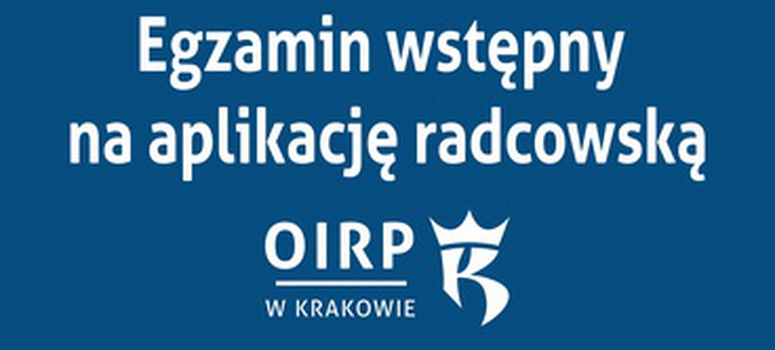 Lokalizacje egzaminu wstępnego na aplikację radcowską 26.09.2026