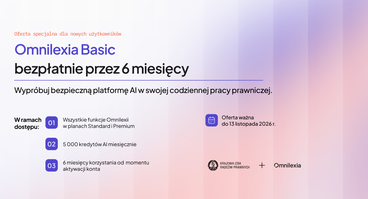 Omnilexia Basic bezpłatnie dla członków OIRP