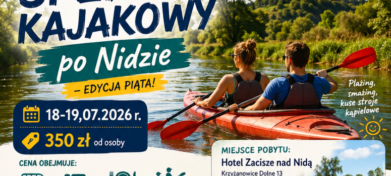 Integracyjny spływ kajakowy 18-19.07.2026