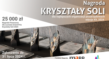 Kryształy Soli - informacja o trwających naborach do Nagród Województwa Małopolskiego