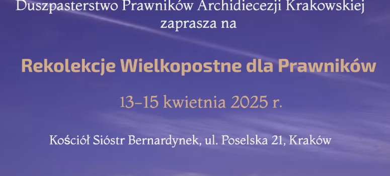 Rekolekcje Wielkopostne dla Prawników