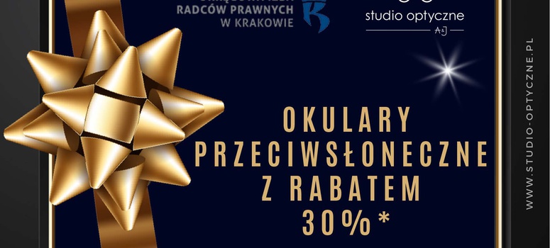 Voucher z rabatem 30% na okulary przeciwsłoneczne