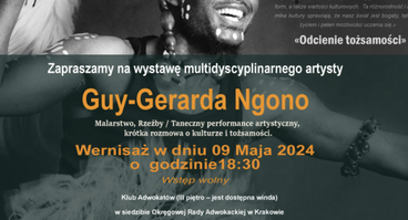 Zaproszenie na wernisaż kameruńskiego artysty Guy-Gerarda Ngono - Kraków, 9.05.2024 r.