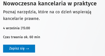 Bezpłatne szkolenie online: Praktyczne rozwiązania z ekosystemu LEX 360° dla nowych radców prawnych